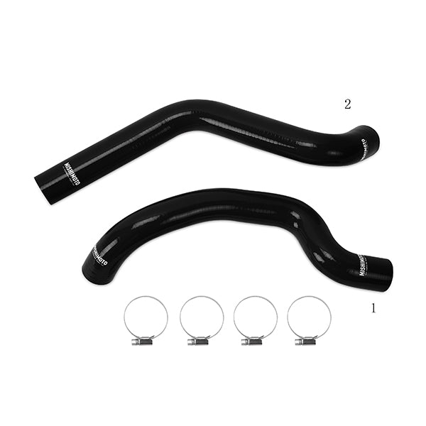 Mishimoto 07-11 Jeep Wrangler 6cyl Black Silicone Hose Kit - MMHOSE-WR6-07BK for 2016-2020 Chevrolet Camaro - close-up