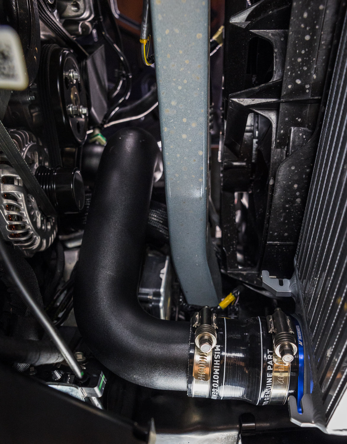 Mishimoto 21+ Bronco 2.3L Intercooler Pipe Kit Polished - MMICP-BR23-21P for 2021-2026 Ford Bronco - angle view