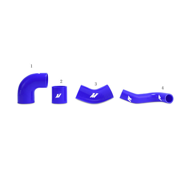 Mishimoto Mitsubishi Lancer Evolution 7/8/9 BLUE Upper Intercooler Pipe Kit - MMICP-EVO-01UBL for 2003-2006 Mitsubishi Lancer