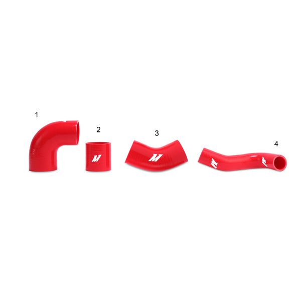 Mishimoto Mitsubishi Lancer Evolution 7/8/9 Red Upper Intercooler Pipe Kit - MMICP-EVO-01URD for 2003-2006 Mitsubishi Lancer 