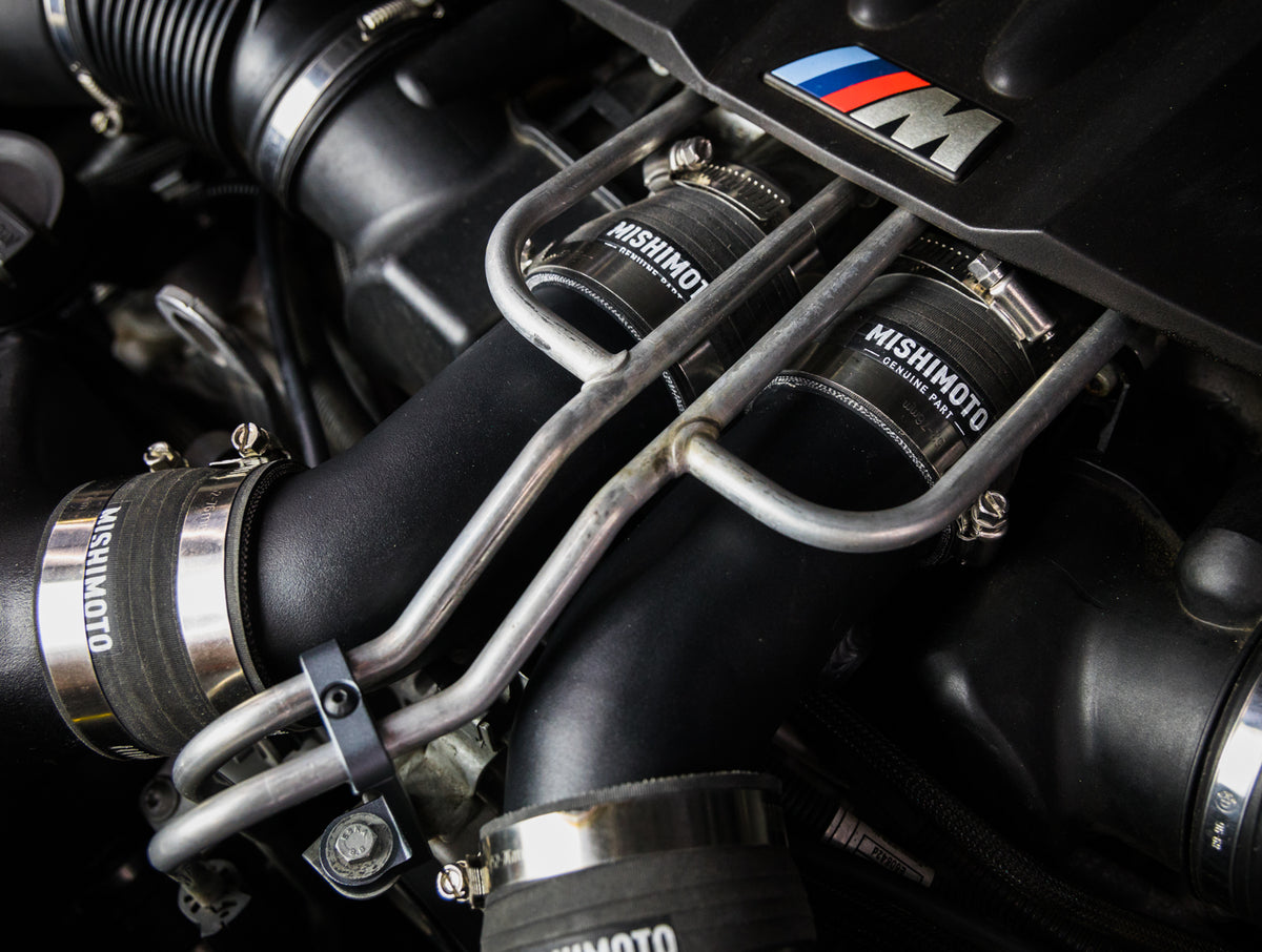 Mishimoto 12-16 BMW F10 M5 Intercooler Pipe Kit Micro Wrinkle Black - MMICP-F10-12MWBK for 2012-2018 BMW M6 - alternate view