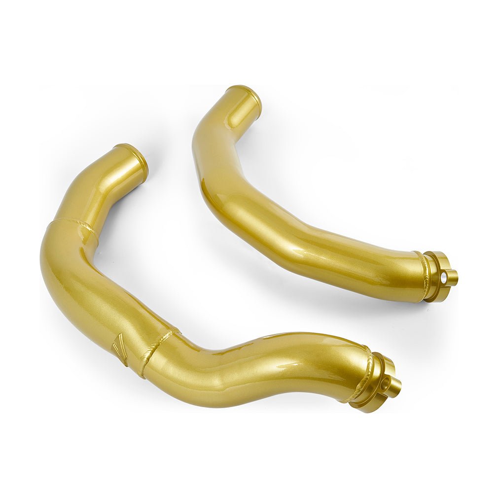 Mishimoto 2015-2020 BMW F80 M3/M4 Intercooler Pipe Kit AY - MMICP-F80-15CAY for 2015-2020 BMW M4 - angle view