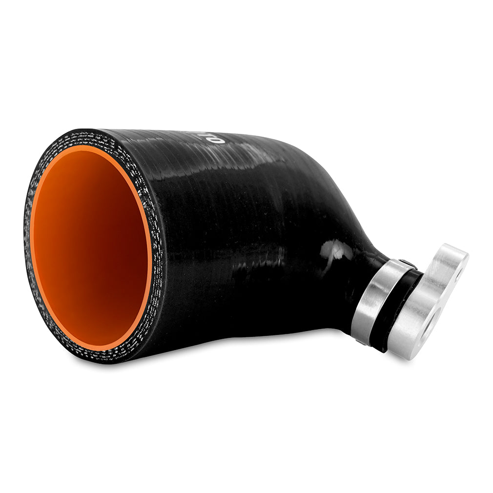 Mishimoto 2016+ Polaris RZR XP Turbo Silicone Charge Tube - Black - MMICP-RZR-16BK for 2016-2024 Polaris RZR XP - angle view