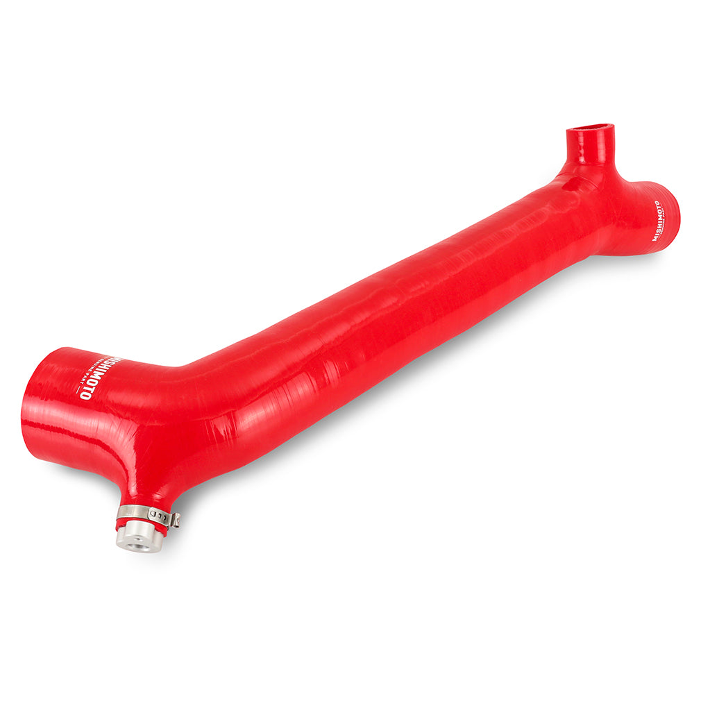 Mishimoto 2016+ Polaris RZR XP Turbo Silicone Charge Tube - Red - MMICP-RZR-16RD for 2016-2024 Polaris RZR XP - angle view