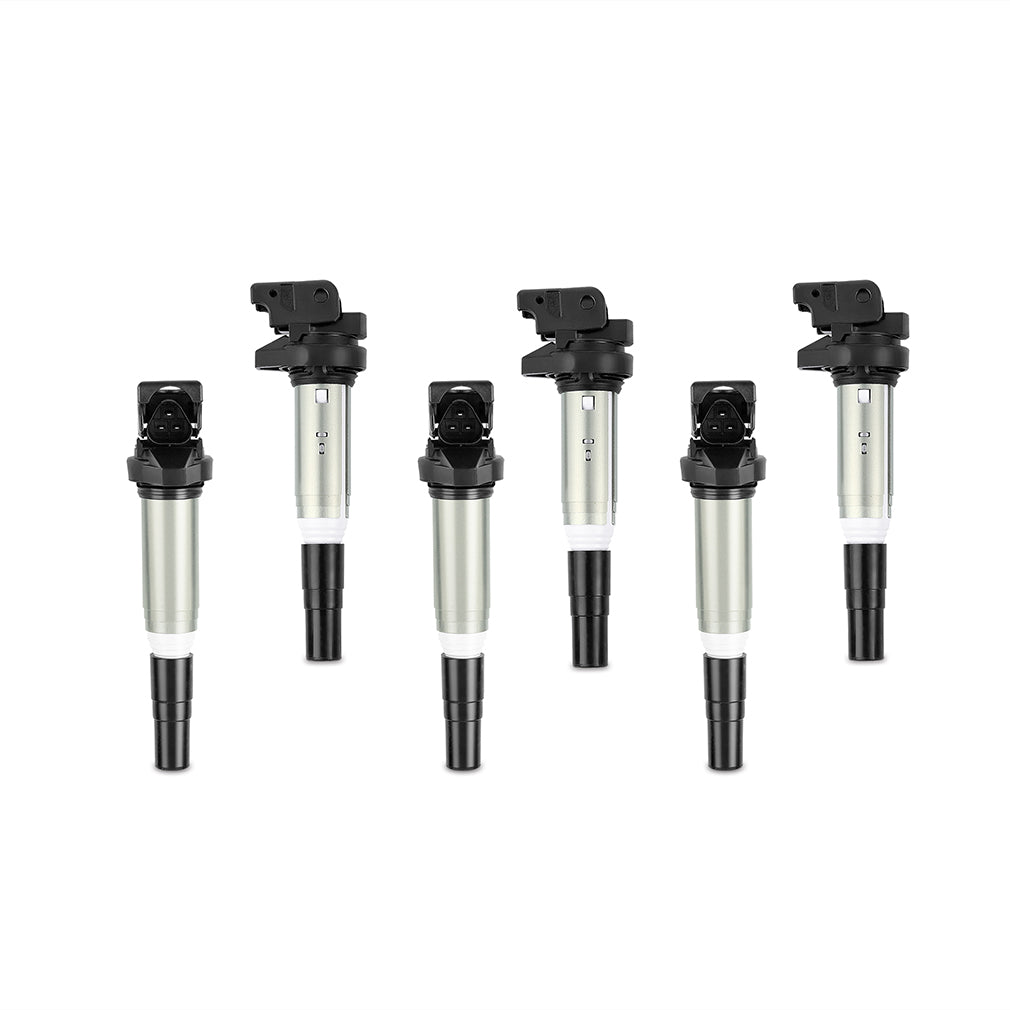 Mishimoto 2002+ BMW M54/N20/N52/N54/N55/N62/S54/S62 Six Cylinder Ignition Coil Set of 6 - MMIG-BMW-0206 for 2002-2018 BMW 3 S