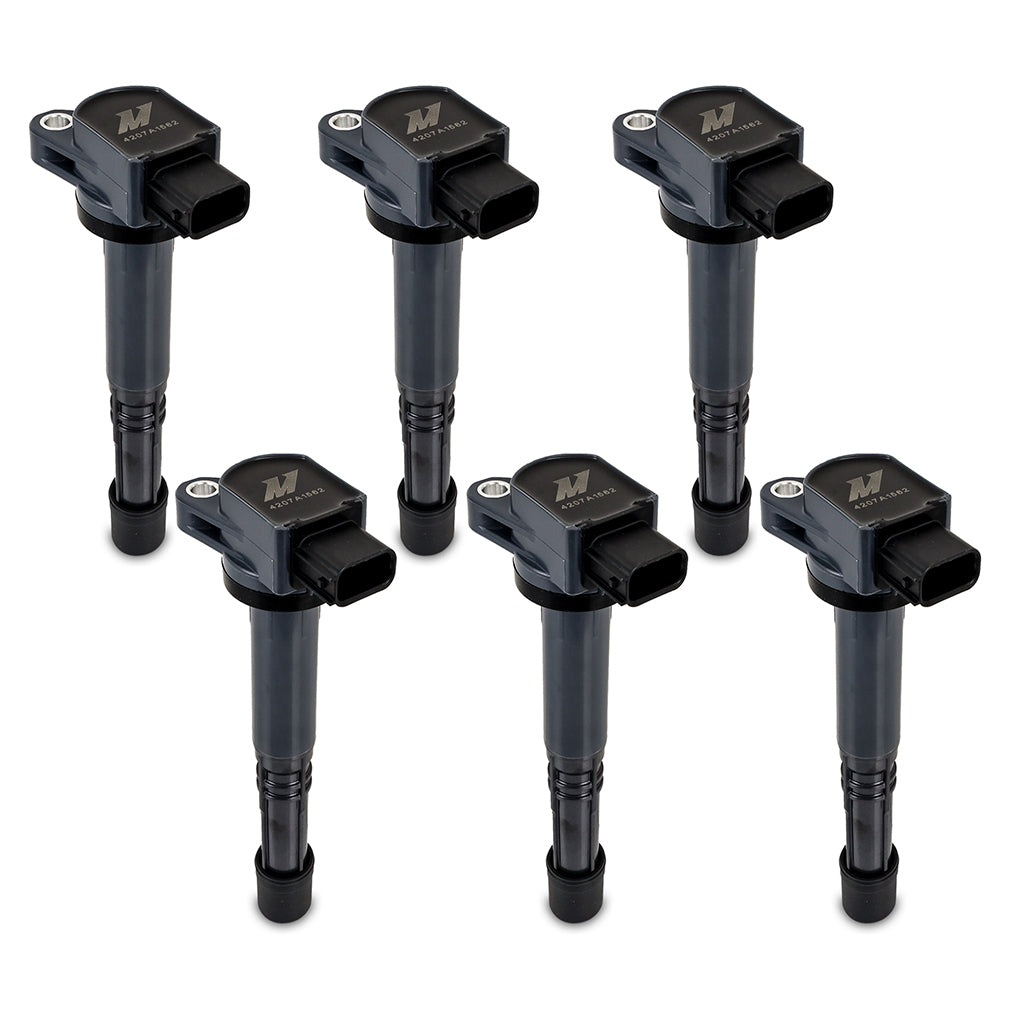 Mishimoto 02-11 Honda Six Cylinder Ignition Coil Set - MMIG-CIV-0206 for 2003-2011 Honda Element - angle view