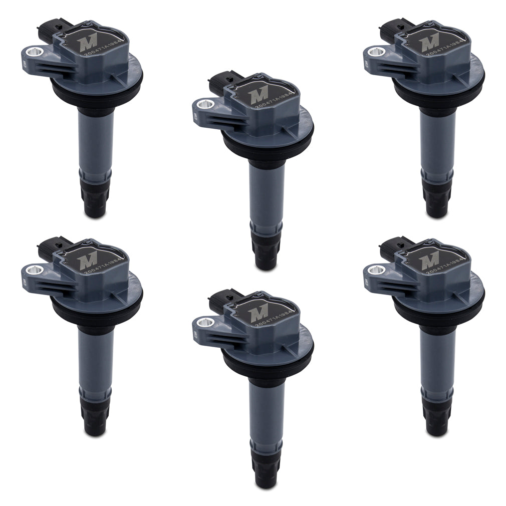 Mishimoto 11-16 Ford Mustang 3.7L Ignition Coil - 6-Pack - MMIG-MUS6-1106 for 2007-2018 Ford Edge - angle view