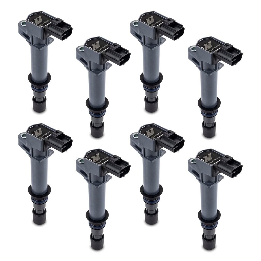 Mishimoto 02-07 Dodge Ram 1500 4.7L Ignition Coil - 8-Pack - MMIG-RAM-0208 for 1999-2008 Jeep Grand Cherokee - angle view