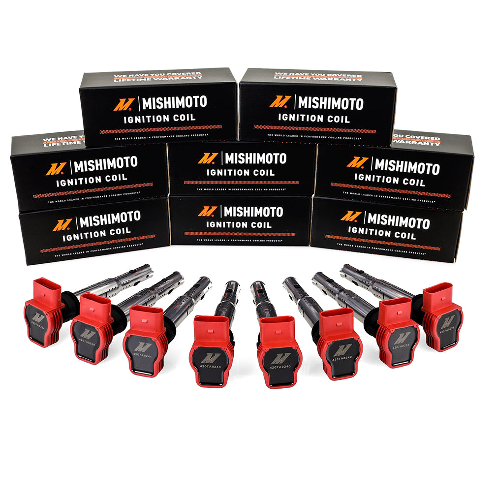 Mishimoto 06-08 VW/Audi Six Cylinder Ignition Coil Set - MMIG-VW-0606 for 2006-2018 Audi A6 - installed view