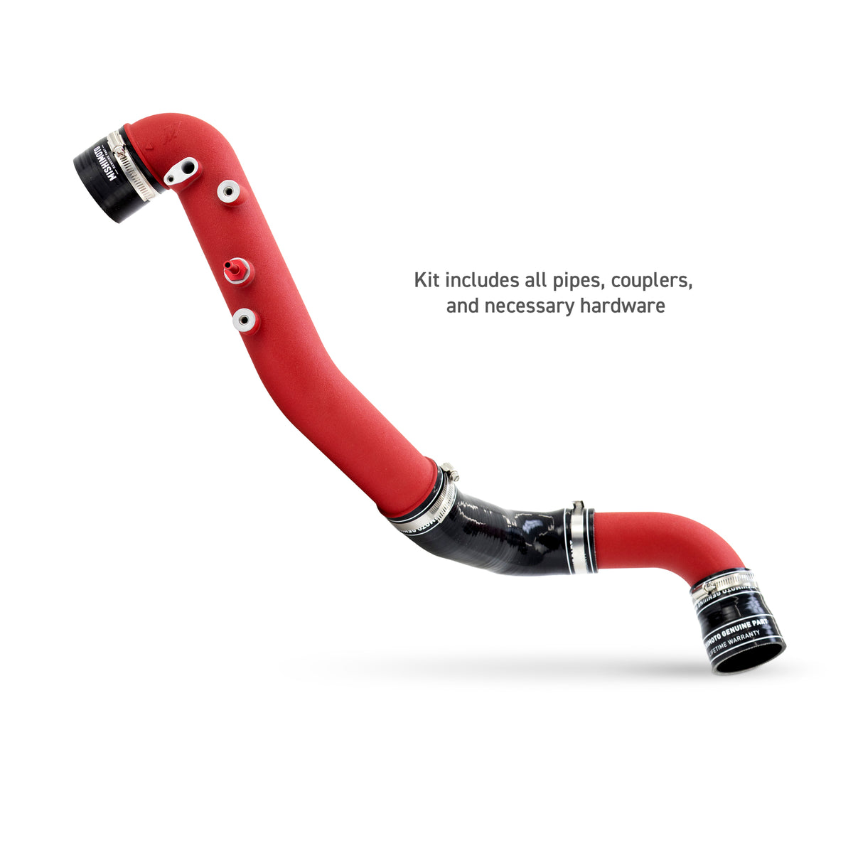 Mishimoto 2023+ Honda Civic Type-R Intercooler Kit w/Pipes - Black Intercooler/Red Pipes - MMINT-CTR-23KBKRD for 2023-2026 Ho