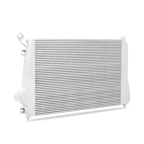 Mishimoto 11+ Chevrolet/GMC Duramax Intercooler (Silver) - MMINT-DMAX-11SL for 2011-2016 Chevrolet Silverado 2500 - angle vie