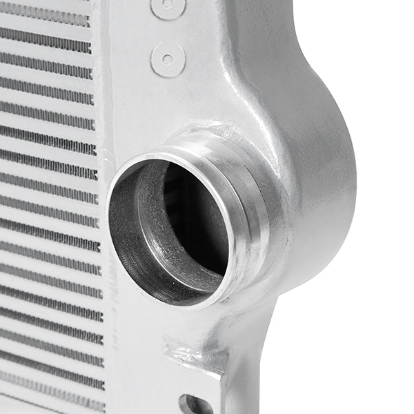 Mishimoto 11+ Chevrolet/GMC Duramax Intercooler (Silver) - MMINT-DMAX-11SL for 2011-2016 Chevrolet Silverado 2500 - installed