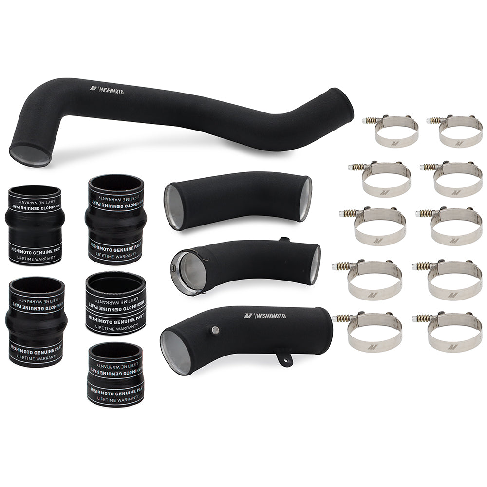 Mishimoto 17-19 GM L5P Duramax Intercooler Kit - Silver w/ WBK Pipes - MMINT-DMAX-17KSLBK for 2017-2019 Chevrolet Silverado 2