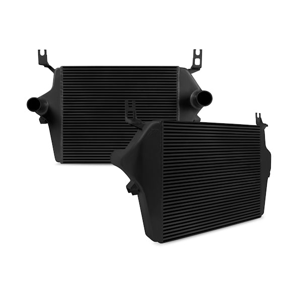 Mishimoto 03-07 Ford 6.0L Powerstroke Intercooler Kit w/ Pipes (Black) - MMINT-F2D-03KBK for 2003-2007 Ford F 250 - angle vie