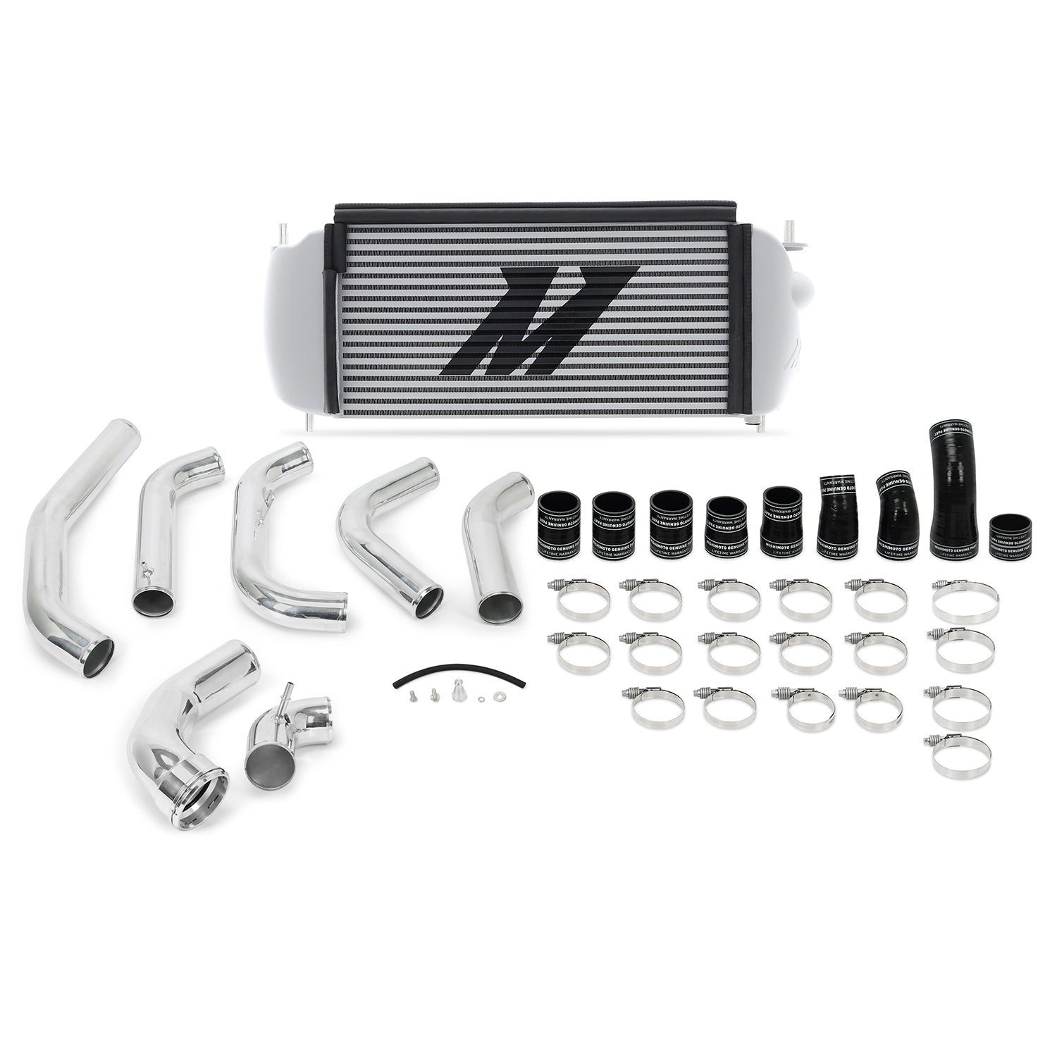 Mishimoto 15-16 Ford F-150 EcoBoost 3.5L Silver Performance Intercooler Kit w/ Polished Pipes - MMINT-F35T-15KPSL