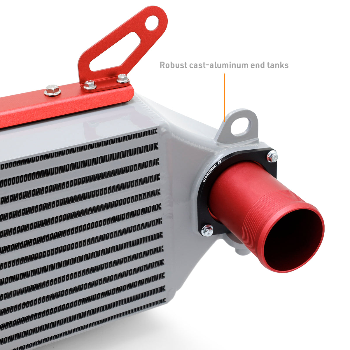 Mishimoto 2023+ Toyota GR Corolla Intercooler & Pipe Kit - Silver Cooler - Red Pipes - MMINT-GRC-23KSLRD for 2023-2025 Toyota