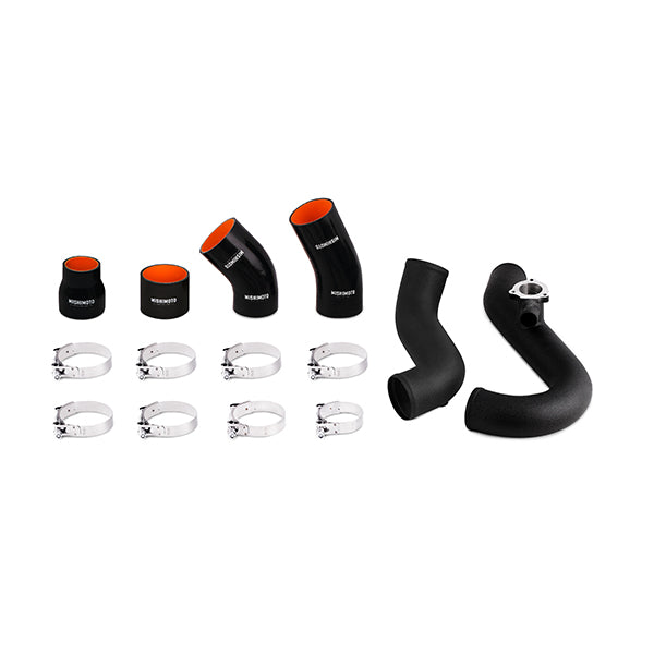 Mishimoto 2015 Ford Mustang EcoBoost Performance Intercooler Kit - Black Core Wrinkle Black Pipes - MMINT-MUS4-15KWBK for 201