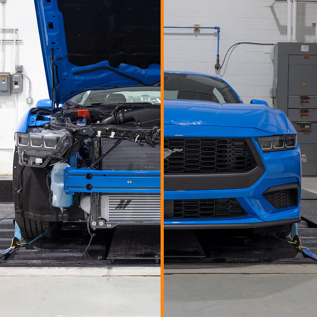Mishimoto 2024+ Ford Mustang 2.3L EcoBoost Performance Intercooler Kit -  Black/Polished - MMINT-MUS4-24KBKP for 2024-2026 Fo