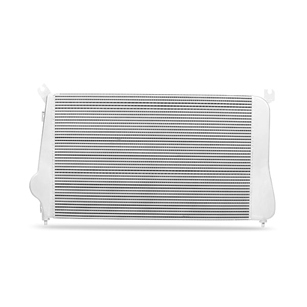 Mishimoto 10-12 Dodge 6.7L Cummins Intercooler (Silver) - MMINT-RAM-10SL for 2009-2010 Dodge Ram 3500 - angle view