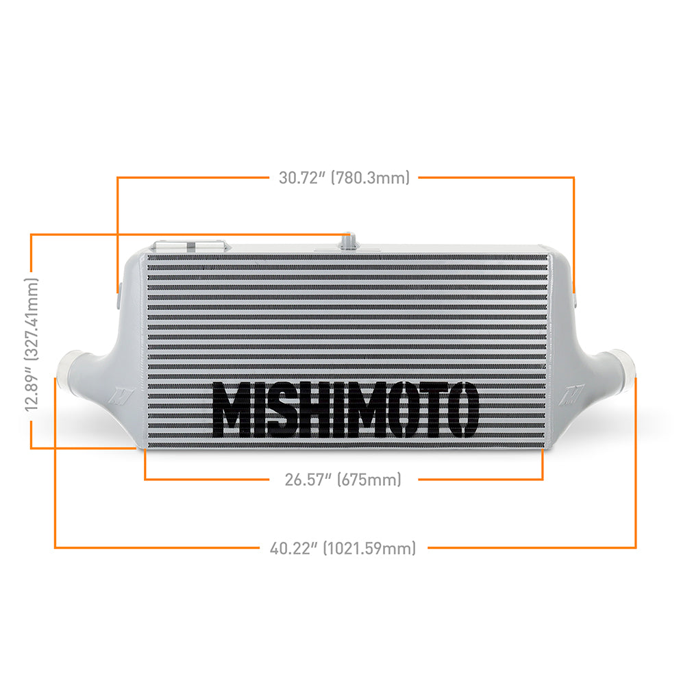 Mishimoto Universal L-Line Intercooler - Silver - MMINT-ULSL by Mishimoto - angle view