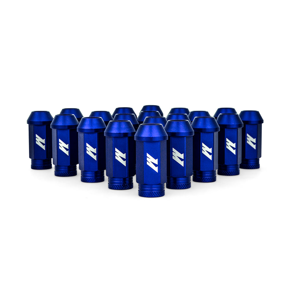 Mishimoto Aluminum Locking Lug Nuts 1/2 X 20 23pc Set Blue - MMLG-1220-23LBL by Mishimoto - close-up