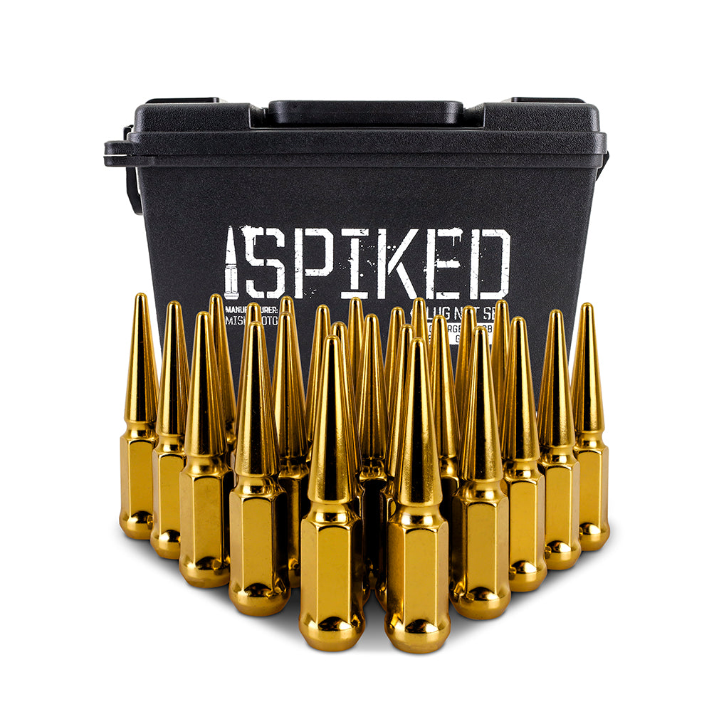 Mishimoto Mishimoto Steel Spiked Lug Nuts M12 x 1.5 24pc Set Gold - MMLG-SP1215-24GD for 1995-2023 Toyota Tacoma - installed 