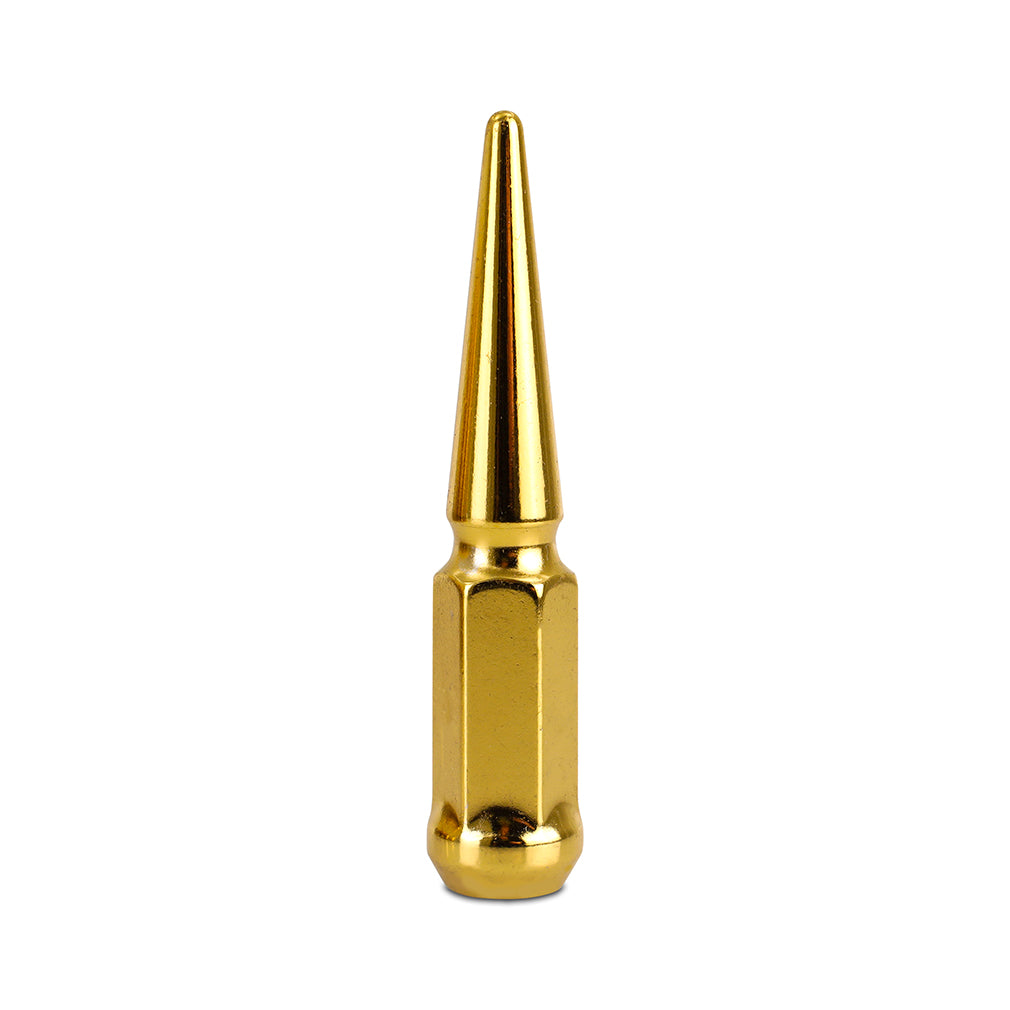Mishimoto Mishimoto Steel Spiked Lug Nuts M14 x 1.5 24pc Set Gold - MMLG-SP1415-24GD for 1999-2025 Cadillac Escalade - detail