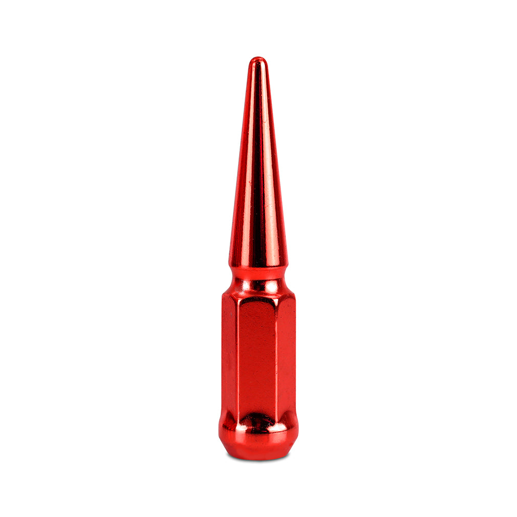 Mishimoto Mishimoto Steel Spiked Lug Nuts M14 x 1.5 24pc Set Red - MMLG-SP1415-24RD for 1999-2025 Cadillac Escalade - detail 