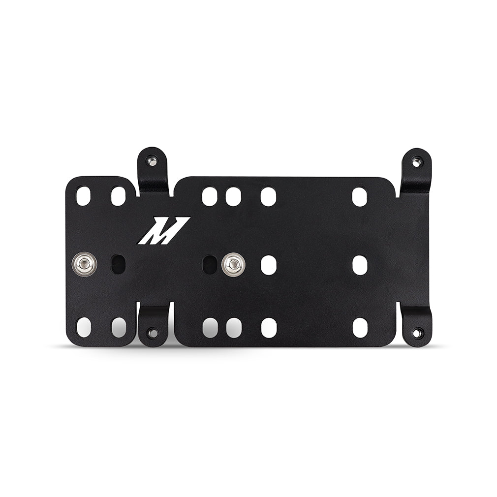 Mishimoto 2021+ Ford Bronco Modular Bumper License Plate Relocation - MMLP-BR-21M for 2021-2026 Ford Bronco - installed view