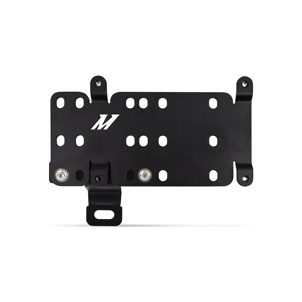 Mishimoto 2021+ Ford Bronco Plastic Bumper License Plate Relocation - MMLP-BR-21S for 2021-2026 Ford Bronco - detail view