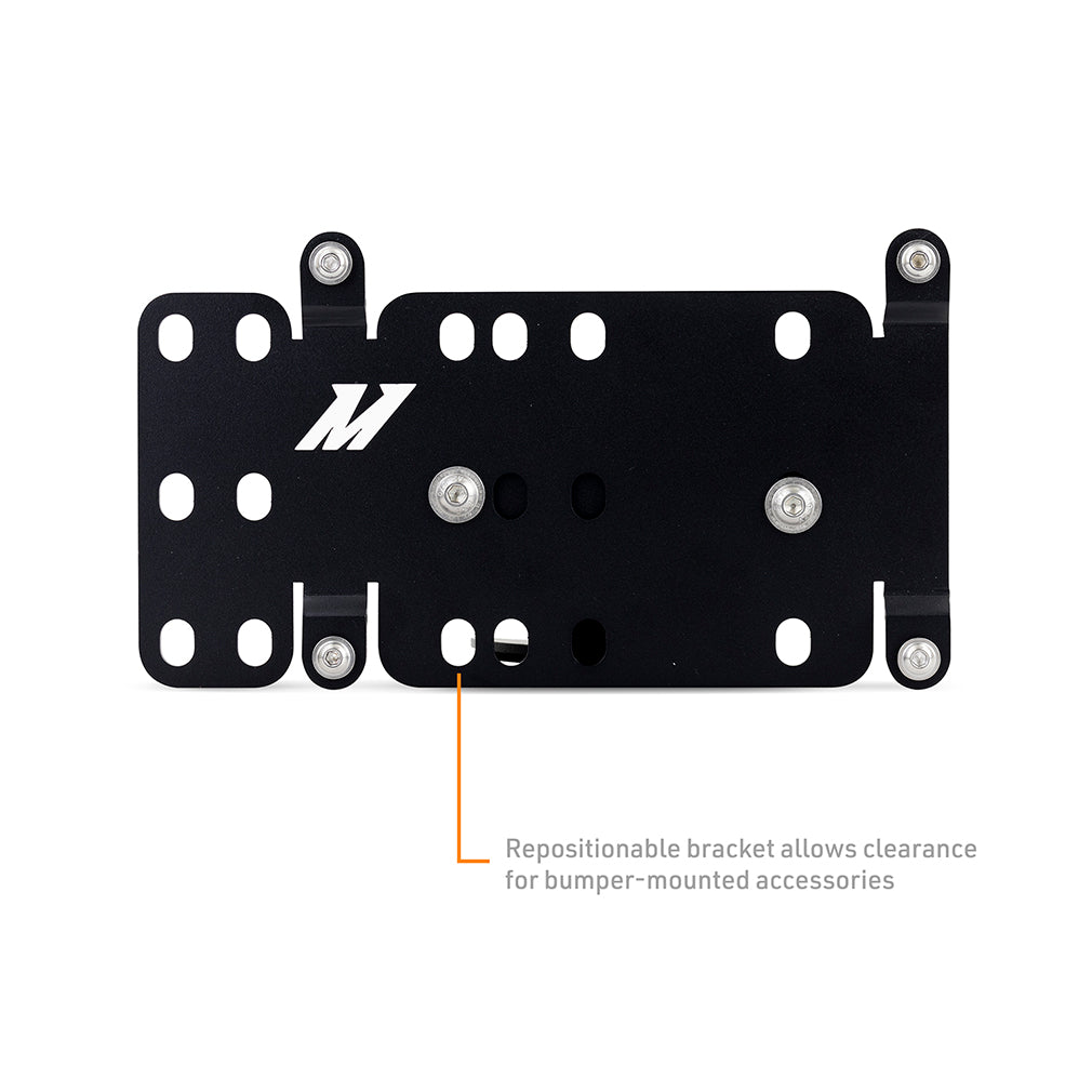 Mishimoto 2011+ Ford F-250/F-350 License Plate Relocation Bracket - MMLP-F2D-11 for 2011-2023 Ford F 250 - angle view