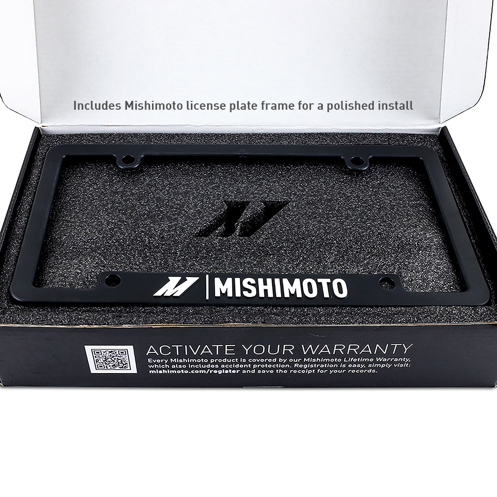 Mishimoto 15-20 BMW F8X M3/M4 License Plate Relocation Kit - MMLP-F80-15 for 2015-2020 BMW M4 - installed view