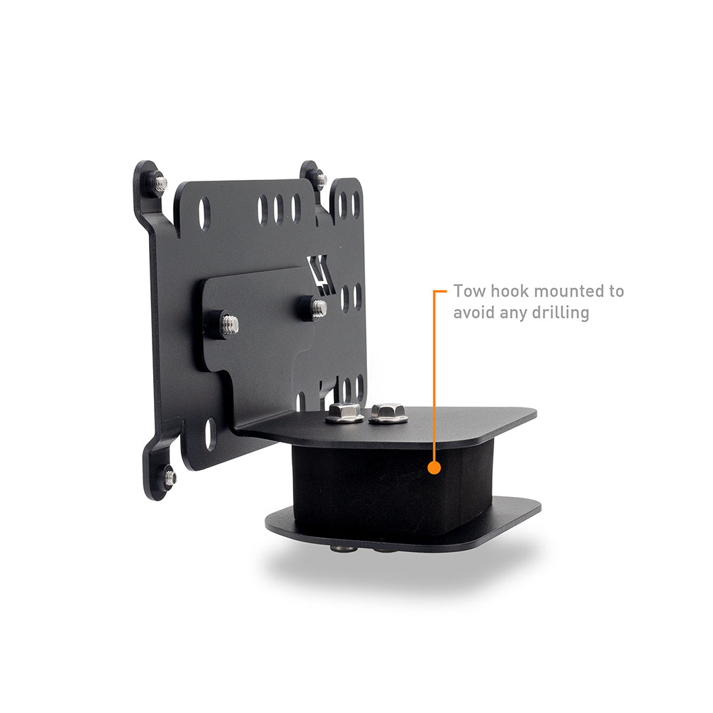 Mishimoto 2019+ Ram 2500/3500 License Plate Relocation Kit - MMLP-RAM-19 for 2019-2024 Ram 2500 - angle view