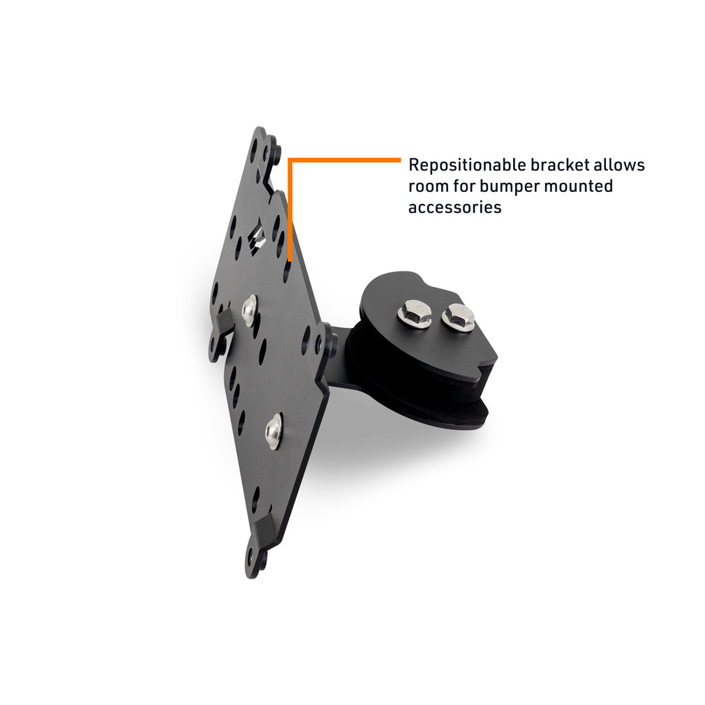 Mishimoto 2022+ Chevy 1500 Tow Hook License Plate Relocation Bracket - MMLP-T1-22 for 2022-2024 Cadillac Escalade - angle vie