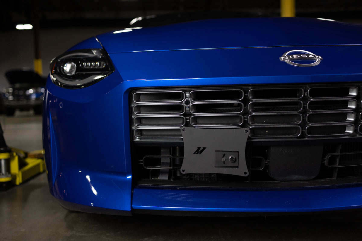 Mishimoto 2023+ Nissan Z License Plate Relocation Kit - MMLP-Z-23 for 2023-2025 Nissan Z - installed view