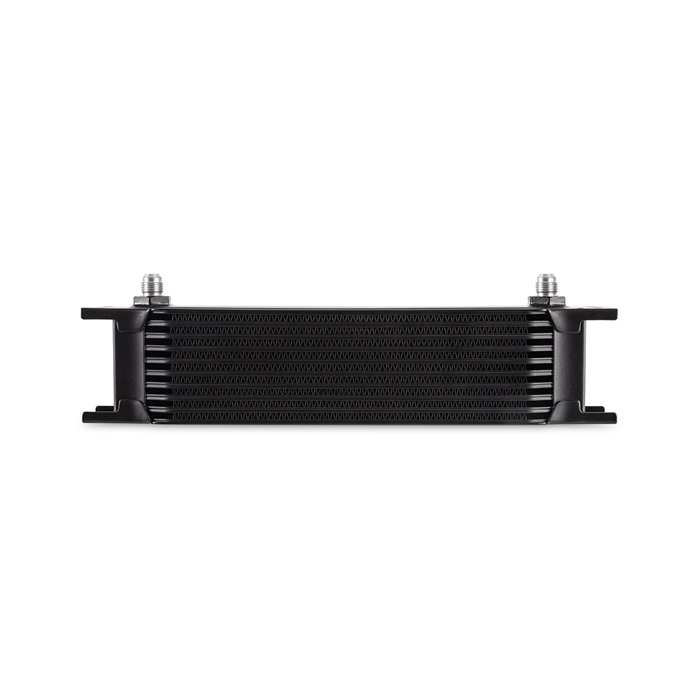 Mishimoto Universal - 6AN 10 Row Oil Cooler - Black - MMOC-10-6BK by Mishimoto - angle view