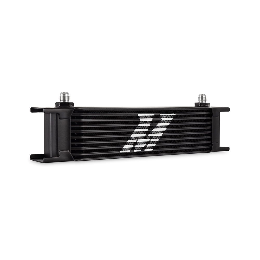 Mishimoto Universal - 6AN 10 Row Oil Cooler - Black - MMOC-10-6BK by Mishimoto - detail view