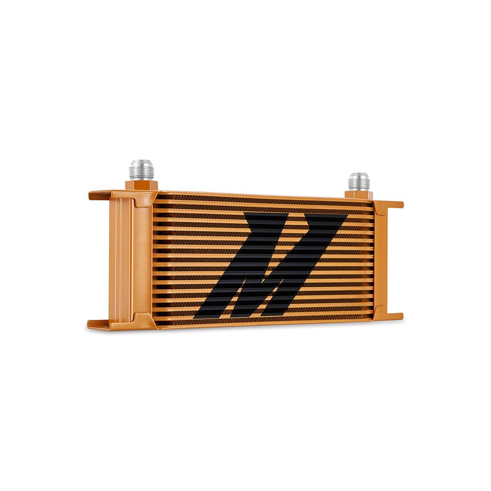 Mishimoto Universal 16-Row Oil Cooler Gold - MMOC-16GD by Mishimoto - angle view