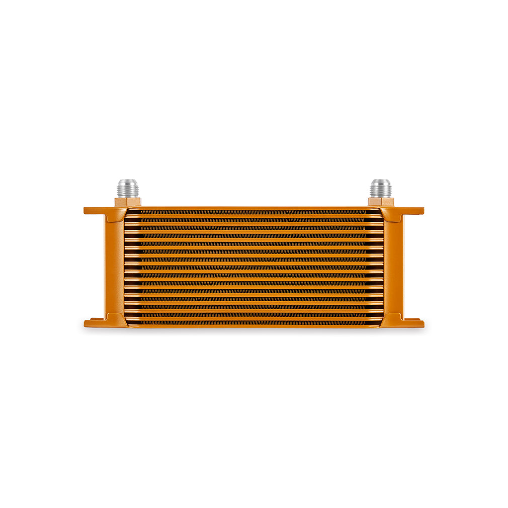 Mishimoto Universal 16-Row Oil Cooler Gold - MMOC-16GD by Mishimoto - detail view