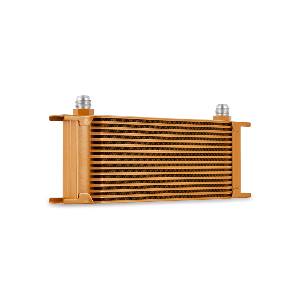Mishimoto Universal 16-Row Oil Cooler Gold - MMOC-16GD by Mishimoto - installed view
