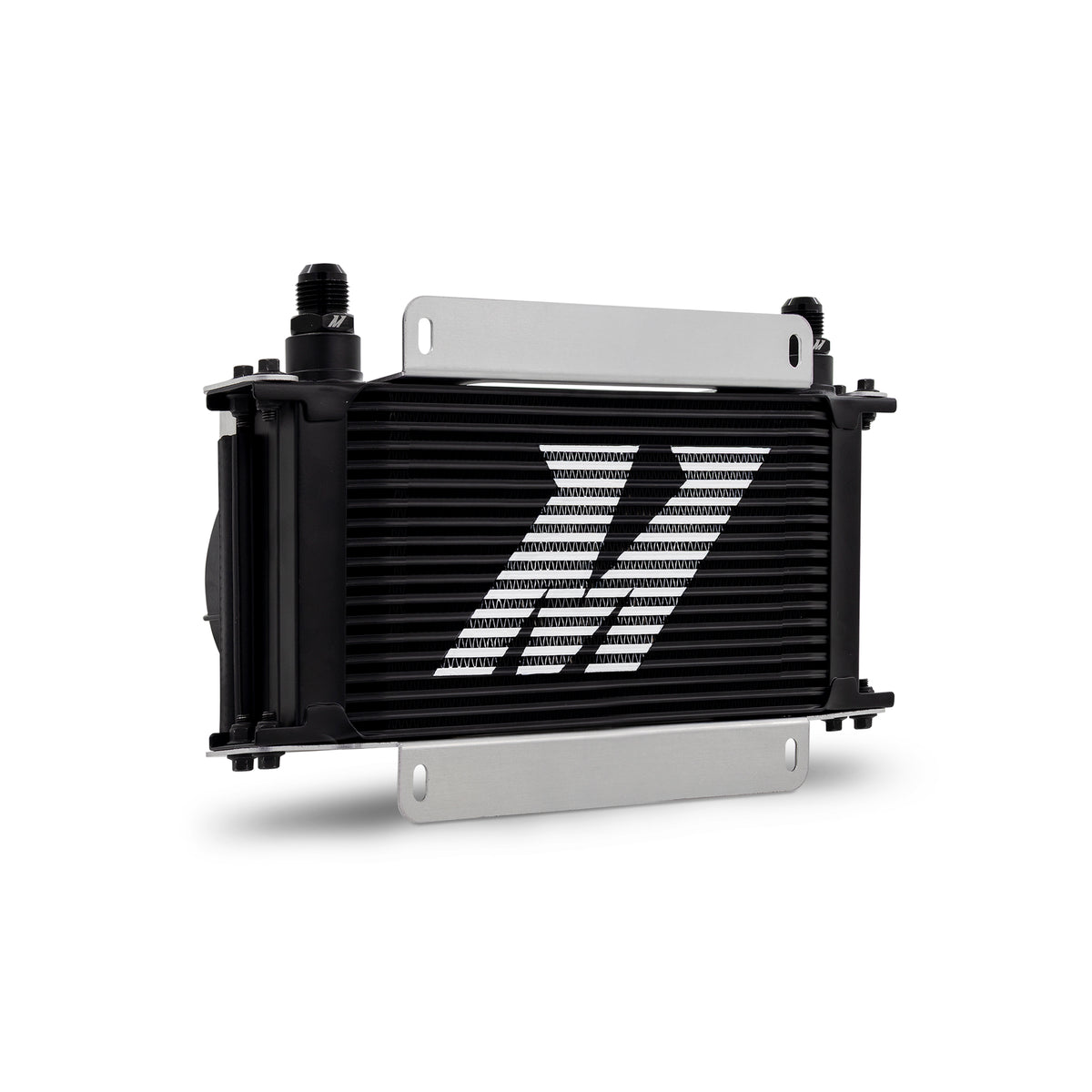Mishimoto Universal Oil Cooler Kit - 19 Row Cooler and 2x5in Fans - MMOC-19-K by Mishimoto - angle view