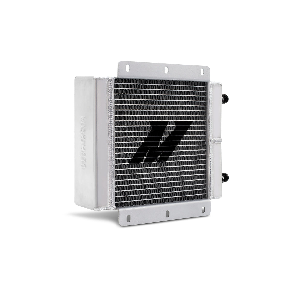 Mishimoto Universal Oil Cooler Kit 23 Row Cooler and 1in x 8in Fan - MMOC-23-K by Mishimoto - angle view