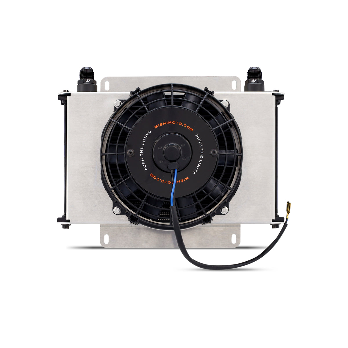 Mishimoto Universal Oil Cooler Kit 25-Row Cooler and 1x 8in Fan - MMOC-25-K by Mishimoto - installed view