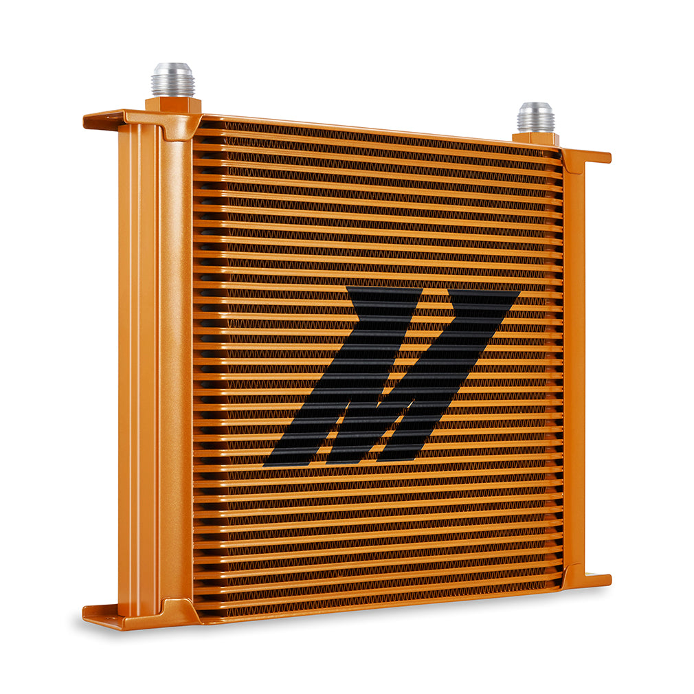 Mishimoto Universal 34 Row Oil Cooler - Gold - MMOC-34GD by Mishimoto - angle view