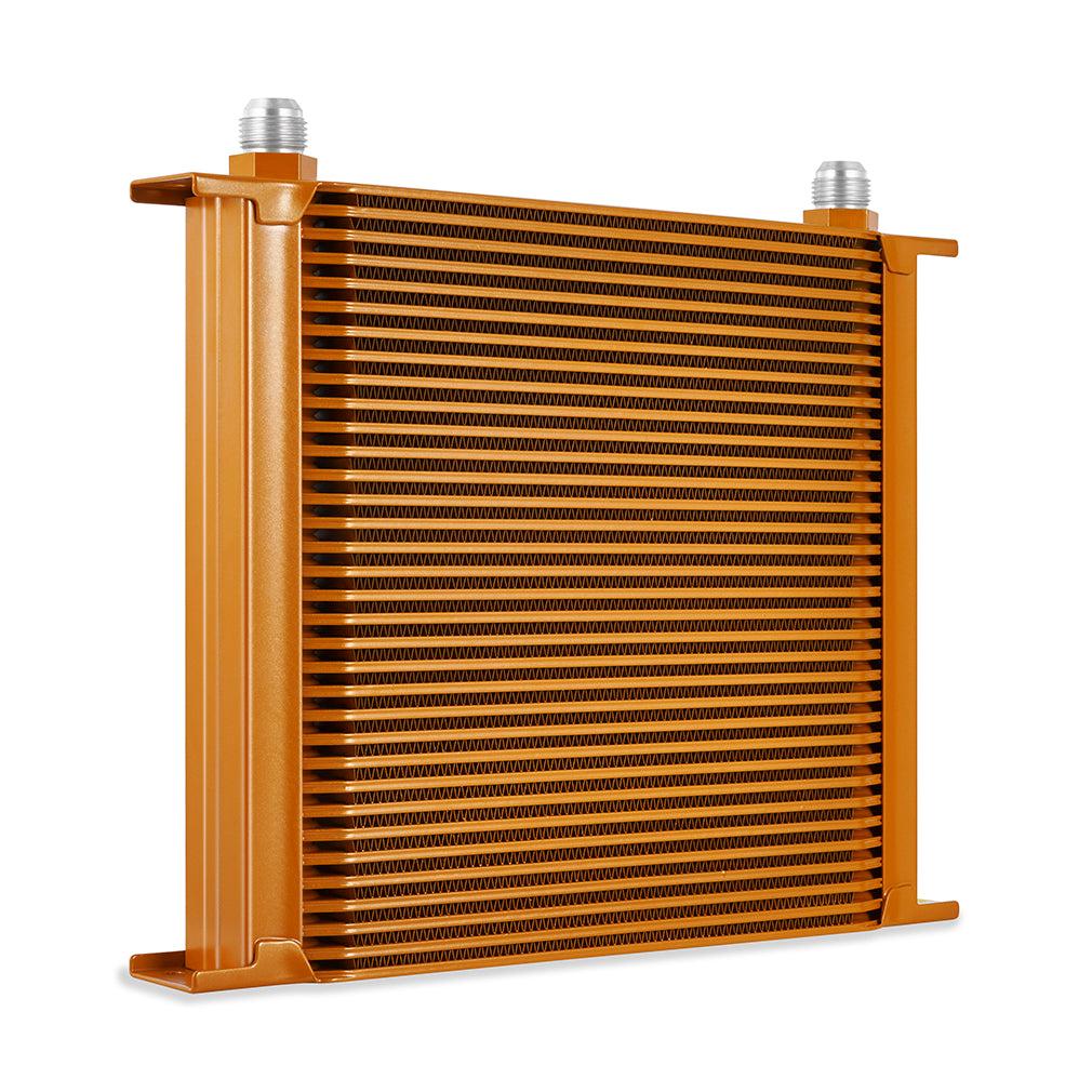 Mishimoto Universal 34 Row Oil Cooler - Gold - MMOC-34GD by Mishimoto - installed view