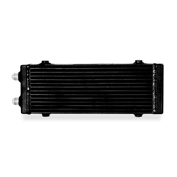 Mishimoto Universal Medium Bar and Plate Dual Pass Black Oil Cooler - MMOC-DP-MBK for 2018-2021 Ford Mustang - installed view