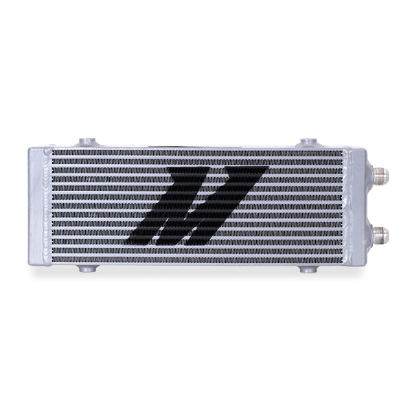 Mishimoto Universal Medium Bar and Plate Dual Pass Silver Oil Cooler - MMOC-DP-MSL for 2018-2021 Ford Mustang - detail view