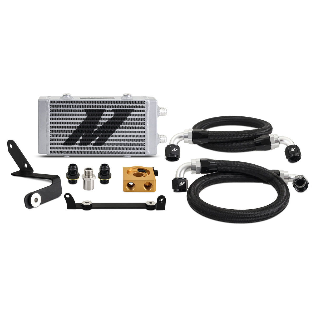 Mishimoto 2023+ Toyota GR Corolla Oil Cooler Kit - Thermostatic - Silver - MMOC-GRC-23TSL