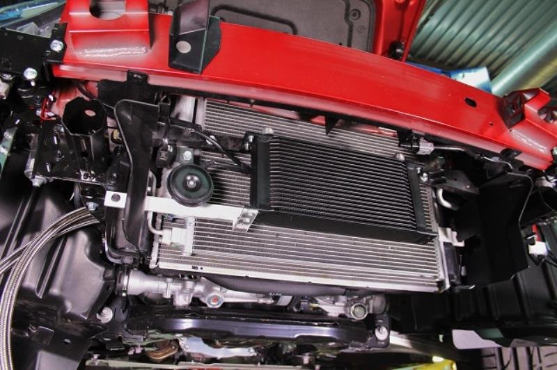 Mishimoto 2019+ Mazda Miata ND2 Thermostatic Oil Cooler Kit - Black - MMOC-MIA-19TBK for 2016-2025 Mazda MX 5 Miata - side vi