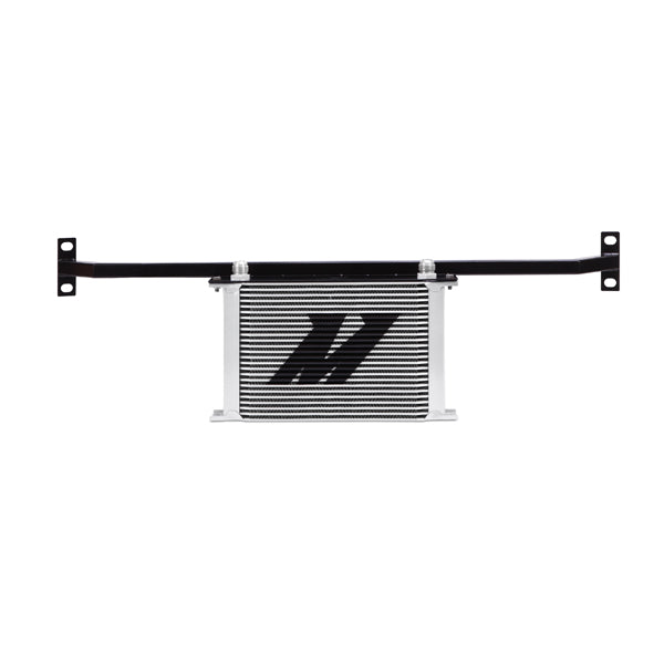 Mishimoto 11-14 Ford Mustang GT 5.0L Oil Cooler Kit - Silver - MMOC-MUS-11T for 2011-2021 Ford Mustang - angle view